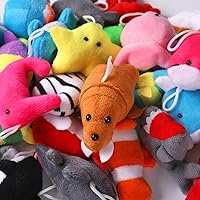 Vista 5 de Paquete de 30 mini juguetes de peluche de animales del océano a granel, lindos animales de peluche de criaturas marinas, decoración de llavero