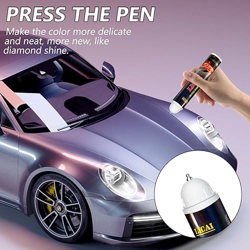 Miniatura 4 de Pintura de retoque para automóviles, pintura plateada automotriz para reparación de arañazos, pintura de retoque dos en uno, solución rápida y fácil