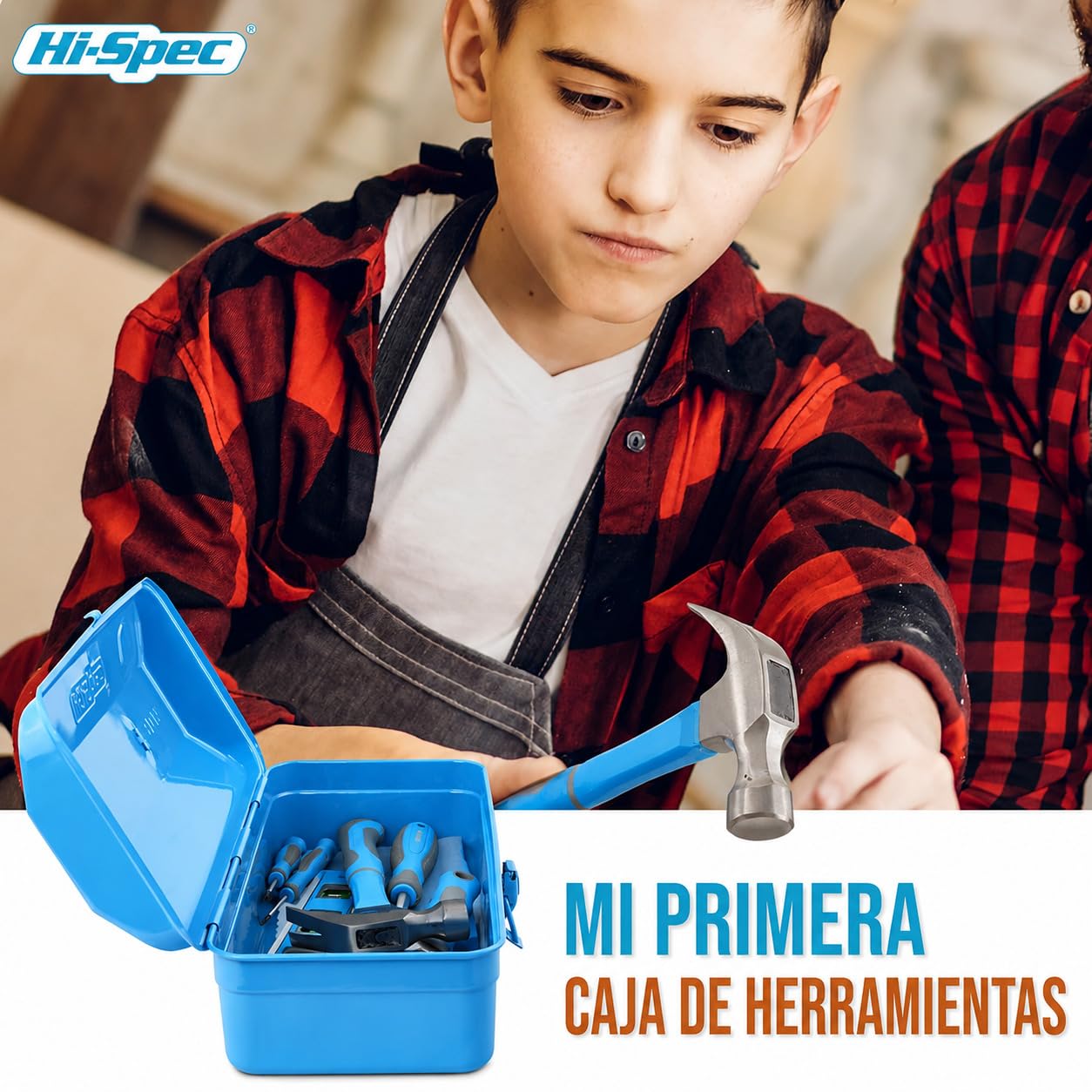 Hi-Spec Maletín de Herramientas Manuales para Hogar y Oficina Pequeño