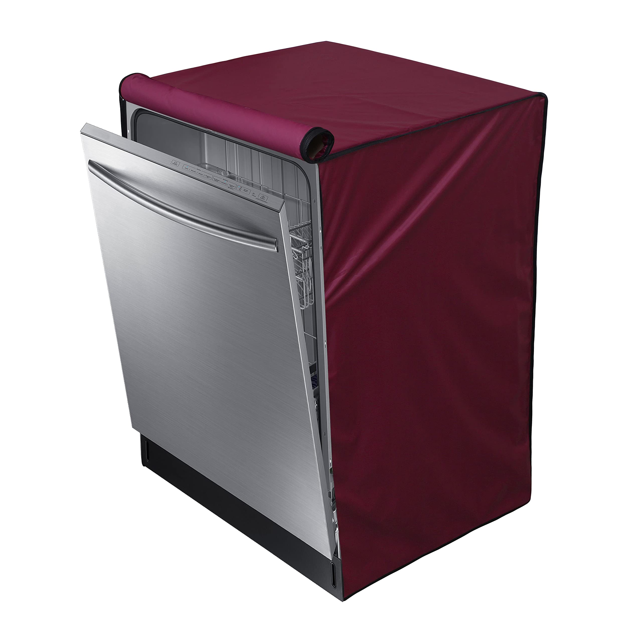 Star Weaves Waterproof & Dustproof Dishwasher Cover Suitable for IFB LG Bosch Voltas Samsung Midea (Maroon)