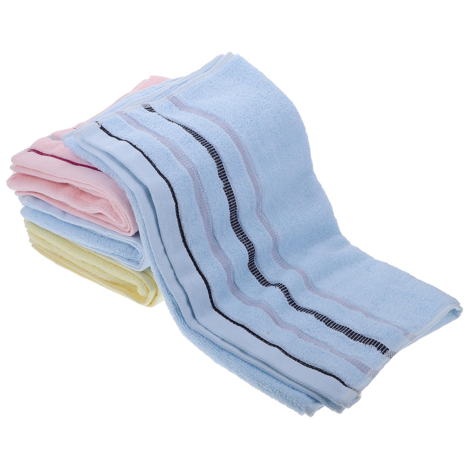Serviettes de bain en coton lot de 4 absorbantes et résistantes pour la maison