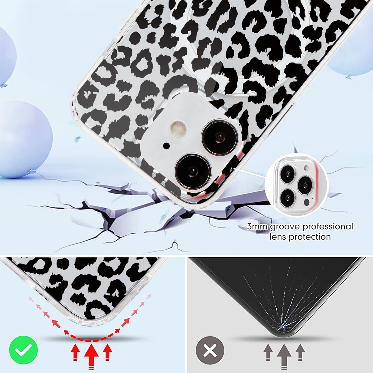 JETech Cover Magnetica per iPhone 11 6,1 Pollici Compatibile con