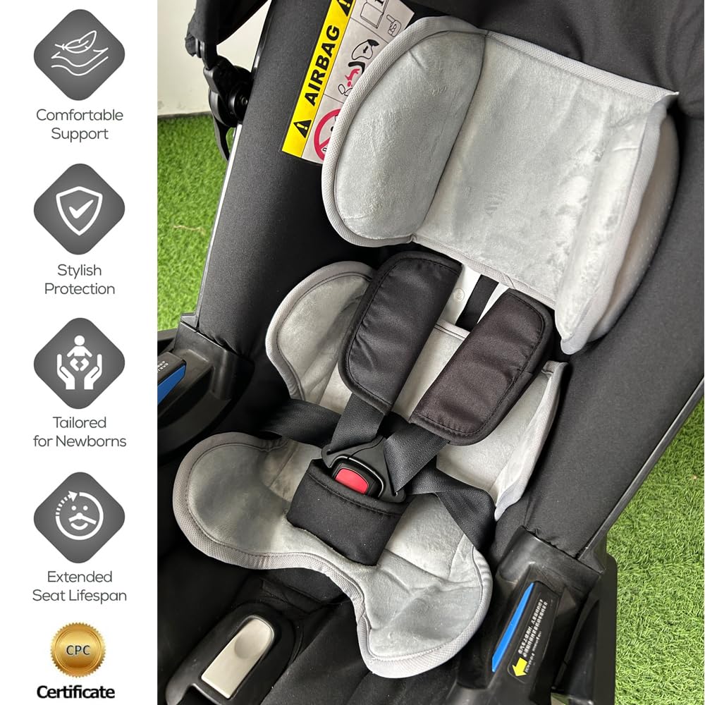 Poggiatesta e cuscini universali compatibili con seggiolini auto Doona, fodere per sedili per passeggini, tessuto invernale delicato sulla pelle