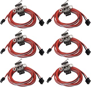 RREIFENG 6 Pack Mechanical Endstop Limit Switches Horizontal with 1M Cable for 3D Printer Ramps 1.4 CNC Parts