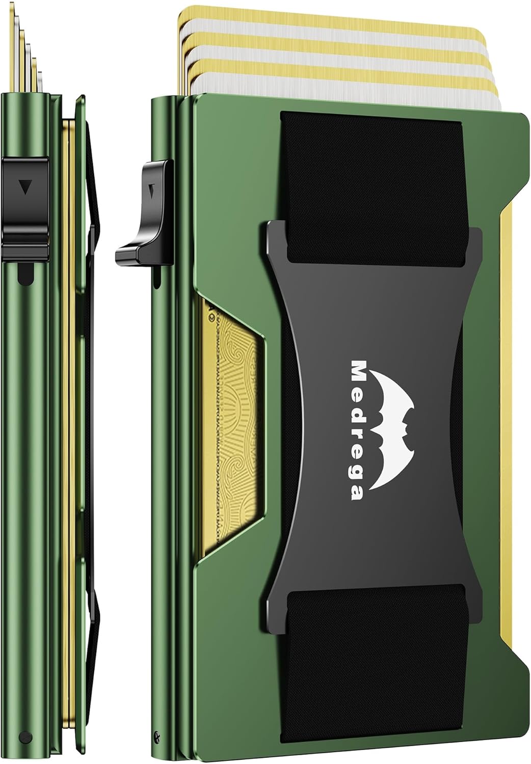 Smart Wallet for Men Slim Minimalist: Metal Pop Up Wallet - RFID Front Pocket Credit Card Holder - Gift for Male Husband at Anniversay Brithday