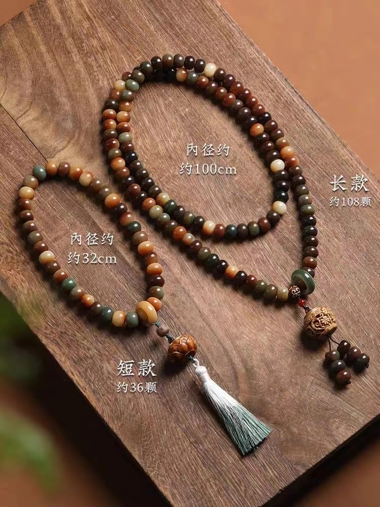 Bransoletki z koralików, różańce, 108 koralików Buddy na rękę Bodhi, bransoletki z wieloma pętelkami, koraliki Bodhi dziecko Buddy do jogi buddyjska modlitwa różańcowa biżuteria z kamieni szlachetnych