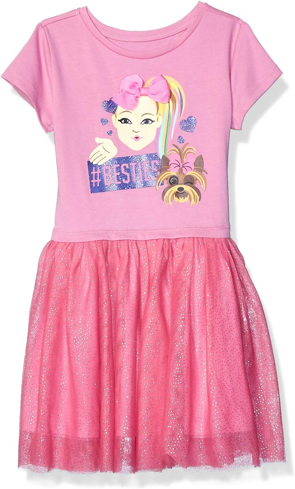 JoJo Siwa Girls' TTYL Emoji Tutu Dress with Tulle Skirt