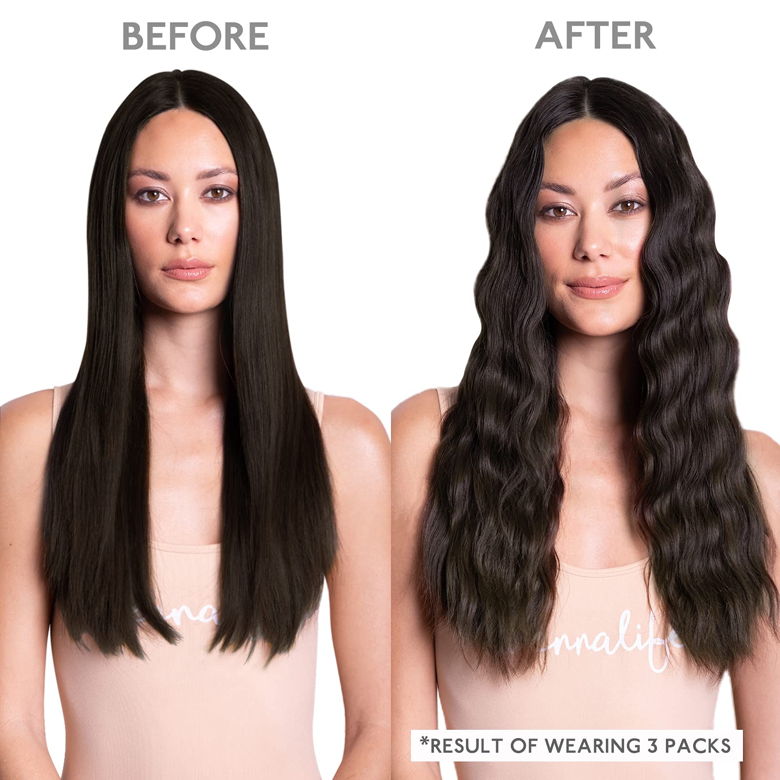 WENNALIFE Tape in Hair Extensions, 20pcs 22 Inch 50g Dark Brown Remy Human Hair, Real Tape Extensions Coloured - 5