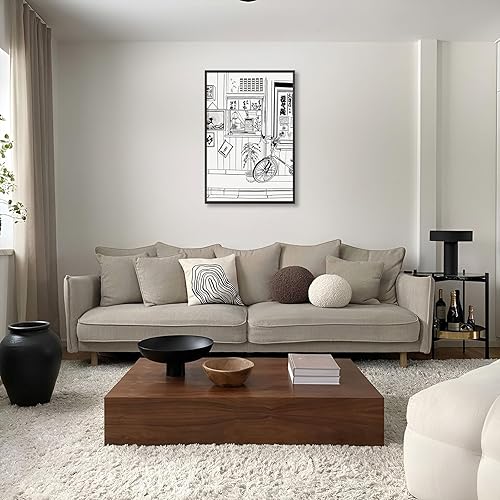 Miniatura 5 de Póster vintage japonés de Kyoto de los años 90, lienzo en blanco y negro, arte de pared, comida japonesa, ola Hokusai, Y2k, impresiones modernas,