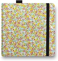 Vista 13 de E-WEICHEN 5x5 Cuadernos de acuarela de tela portátiles hechos a mano con tapa dura de tela cosida para viajes Papel para acuarela de 140LB/300gsm 20