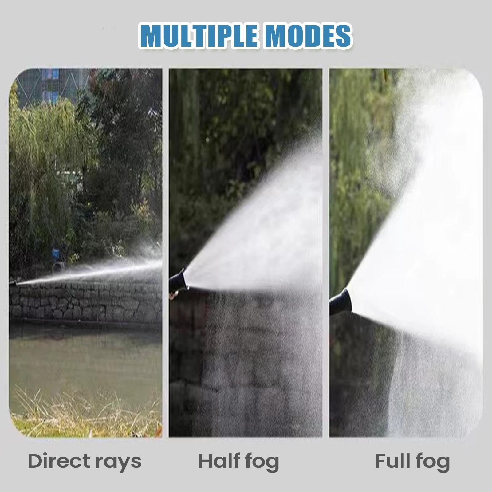 Boquilla de manguera de agua, herramienta de pulverización ajustable, boquilla de pulverización para manguera de jardín, para profesionales, jardineros, césped, árboles, verduras, riego, lavado de