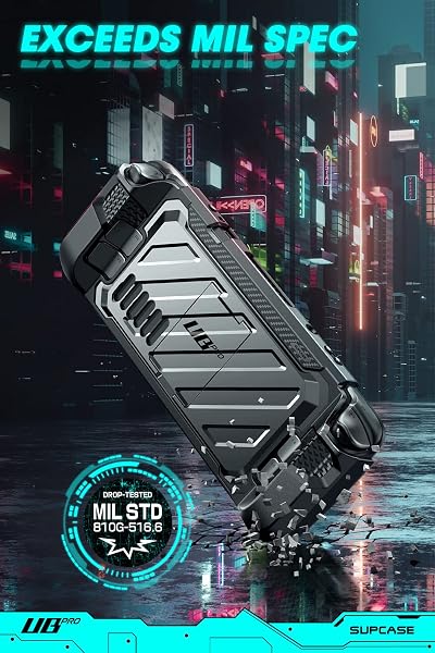 SUPCASE Steam Deck用保護 ケース スチームデッキ 保護カバー 人間工学設計 着脱簡単 耐衝撃 超薄型 指紋防止 キズ防止 スタンド付きUnicorn Beetle Proシリーズ - 2