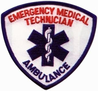 EMT EMS PARAMEDIC Uniform Patch 3-1/2" x 3-1/2" Star of Life Ambulance