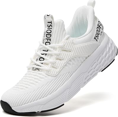 TSIODFO Womens Slip On Running Shoes Wide Lightweight Gym Workout Walking Shoes