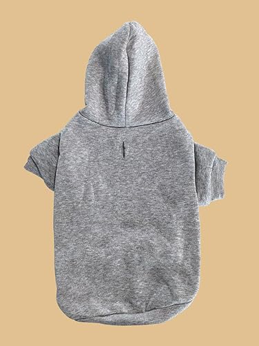 Miniatura 7 de QWINEE Sudadera básica con capucha para perro, chaqueta cálida para perro, ropa de gato, camisa para perro, ropa para perros para cachorros,