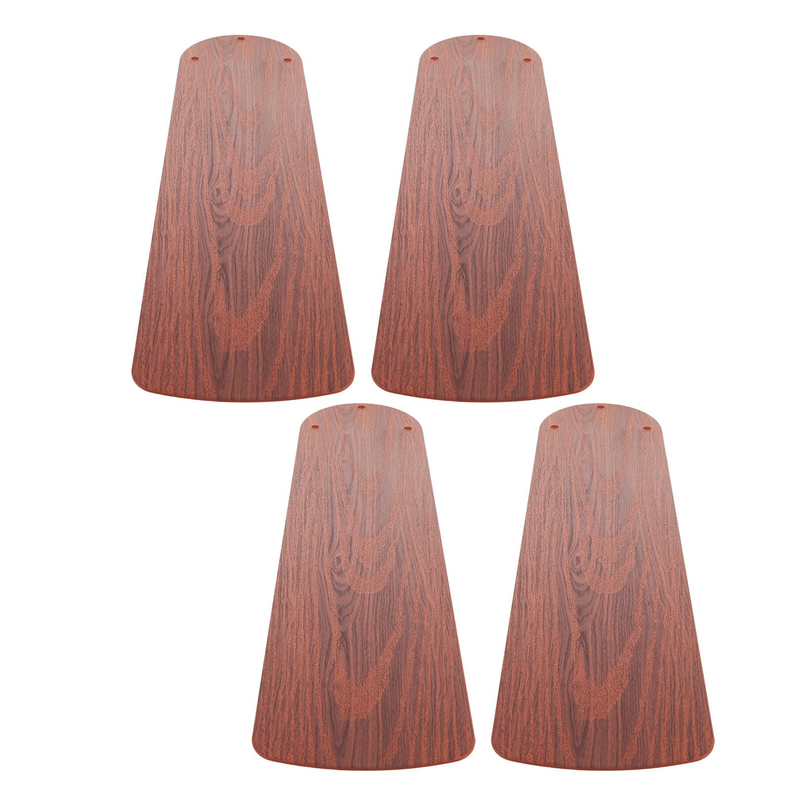 Lames de ventilateur de plafond marron pales de rechange étanches imitation bois 4 unités