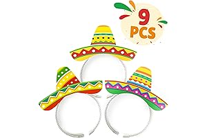 Joyousa Fiesta Party Hats: Vibrant Headbands for Festive Celebrations