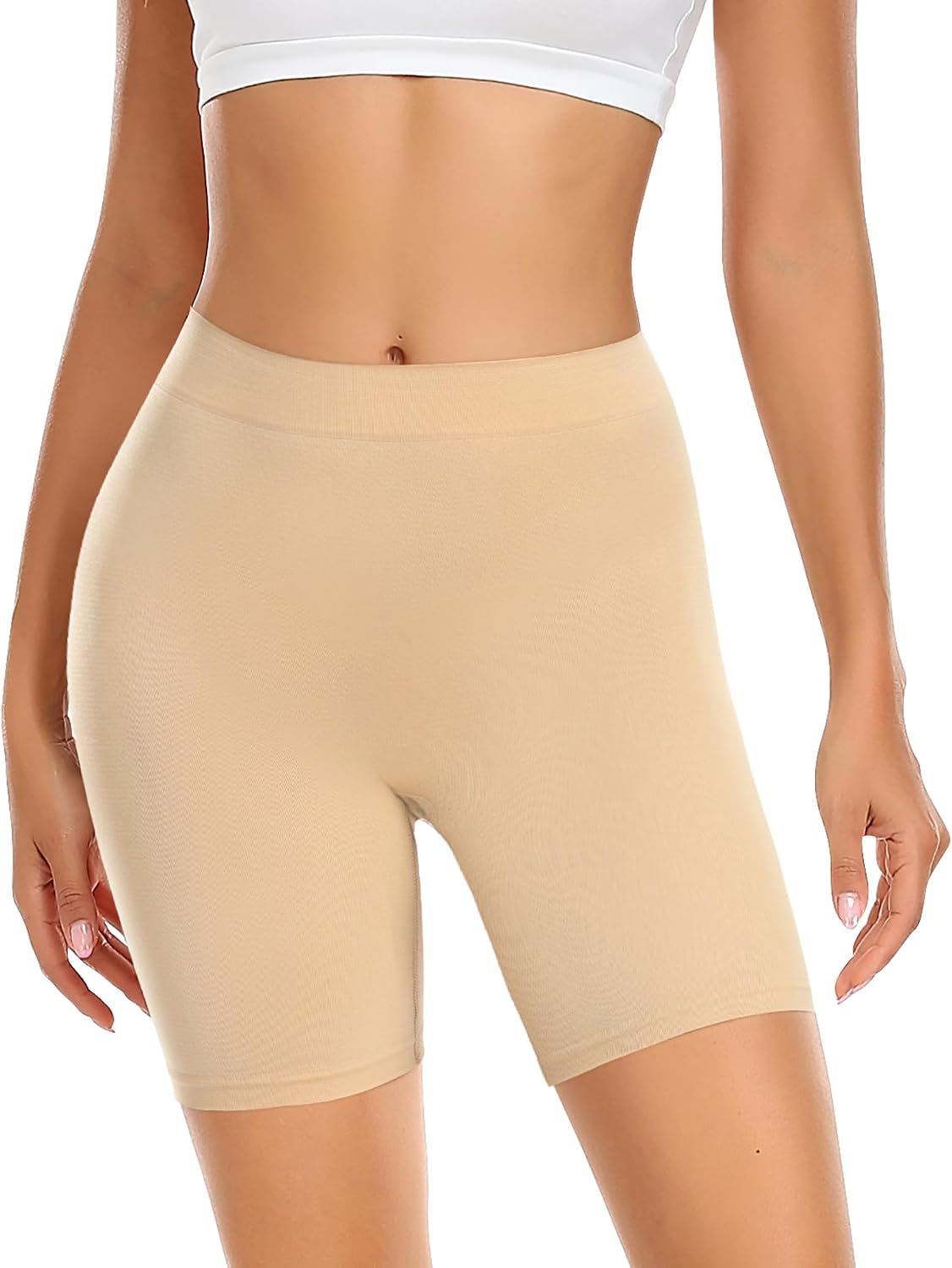 Womens Slip Shorts for Under Dresses Smooth Anti Chafing Underwear Seamless Safety Under Shorts