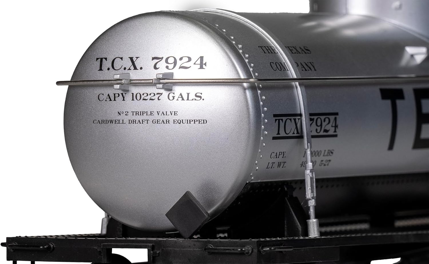 Bachmann Trains - 1:29 Scale Single Dome Tank Cars - TEXACO #7924 - Large G Scale