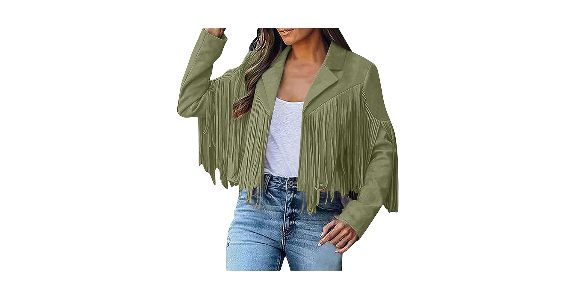 ジャケット・アウター MAISON SPECIAL Fringe Stripe Mod Coat Brnmxoke Womens Faux Leather Fringe Jacket, Slim Moto Bomber