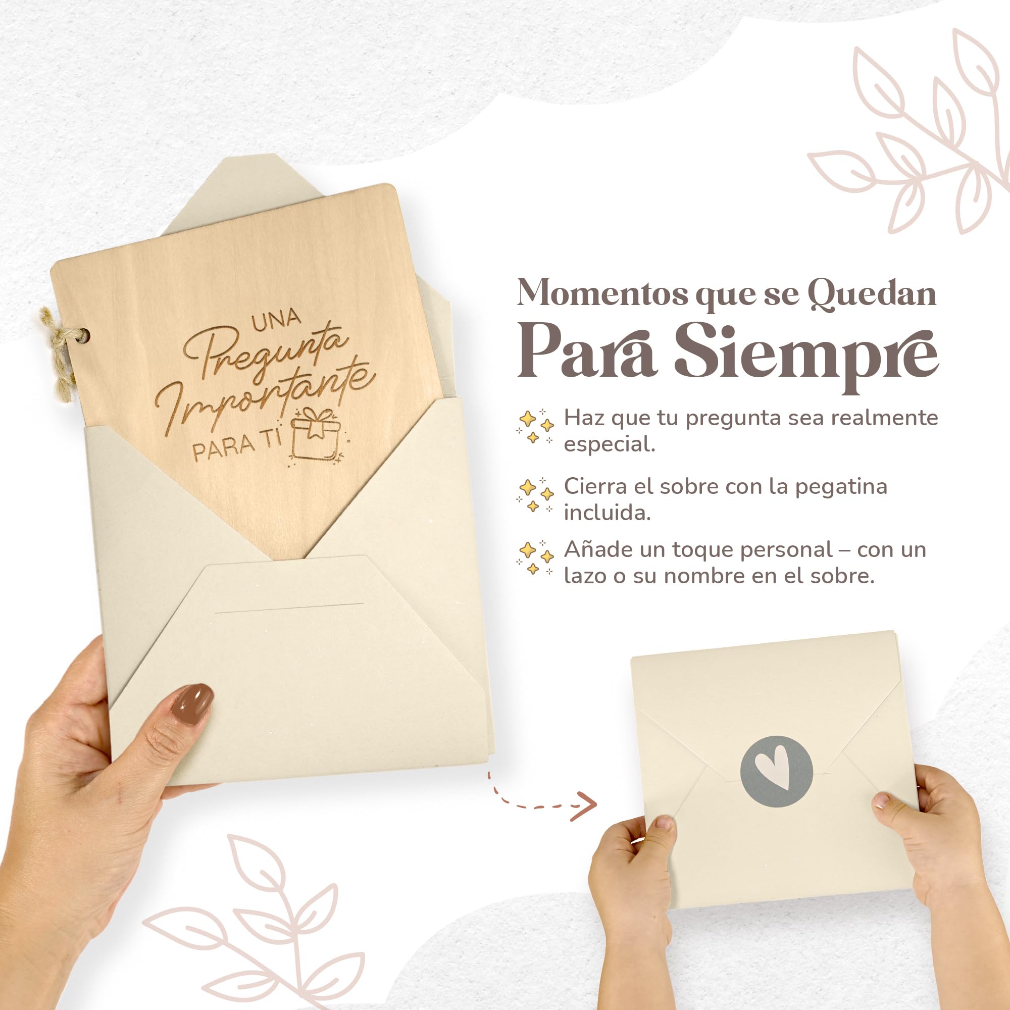 Quieres ser mi madrina de bautizo? Quieres ser mi padrino? - Regalo padrinos bautizo - Padrinos bautizo propuesta en librito de madera con espacio para foto de tu bebé | Mikito