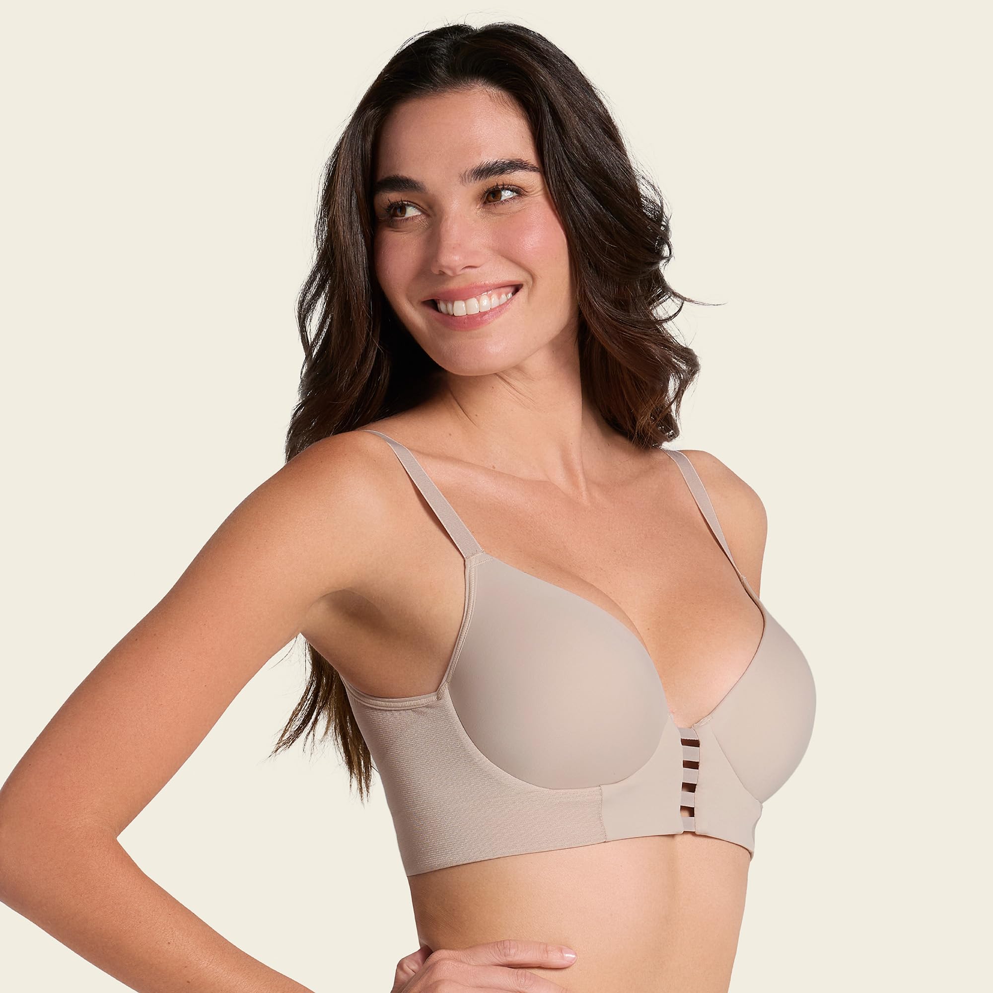 Leonisa Sujetador Triangular de Push up Alto y Buen cubrimiento Memory Bustier