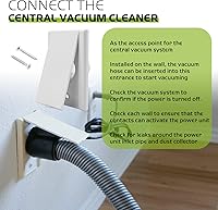 Vista 4 de Válvula de entrada de vacío central para aspiradora central Nutone Blanco - Paquete de 2..