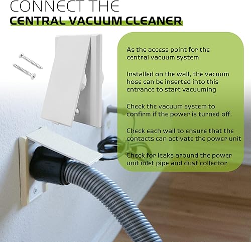 Miniatura 4 de Válvula de entrada de vacío central para aspiradora central Nutone Blanco - Paquete de 2..