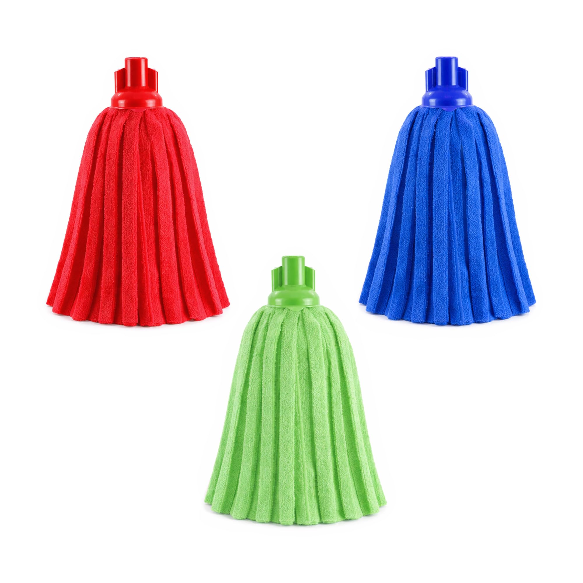 Pamex - Fregona Microfibra Tiras Plus MAX Colores Surtidos - 24 Unidades