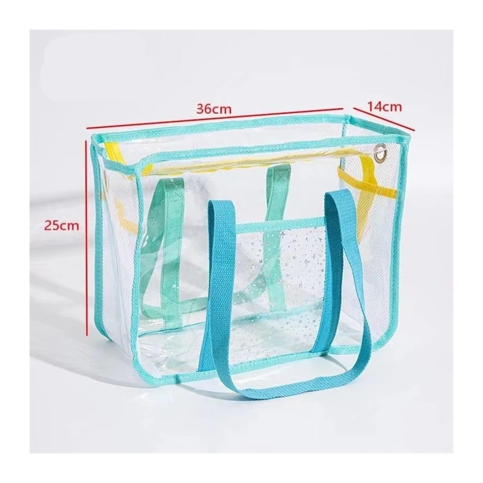 Generico Borsa extra large estiva da spiaggia in PVC picnic for donna impermeabile a tracolla for la spesa ﻿(Pink)