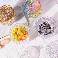 Vista 76 de Colorful Crystal Glass Candy Snack Barrel Storage Jar Embossed Luxury Cookie Buffet Canister With Lids Jewelry Box Jar Biscuit Containers