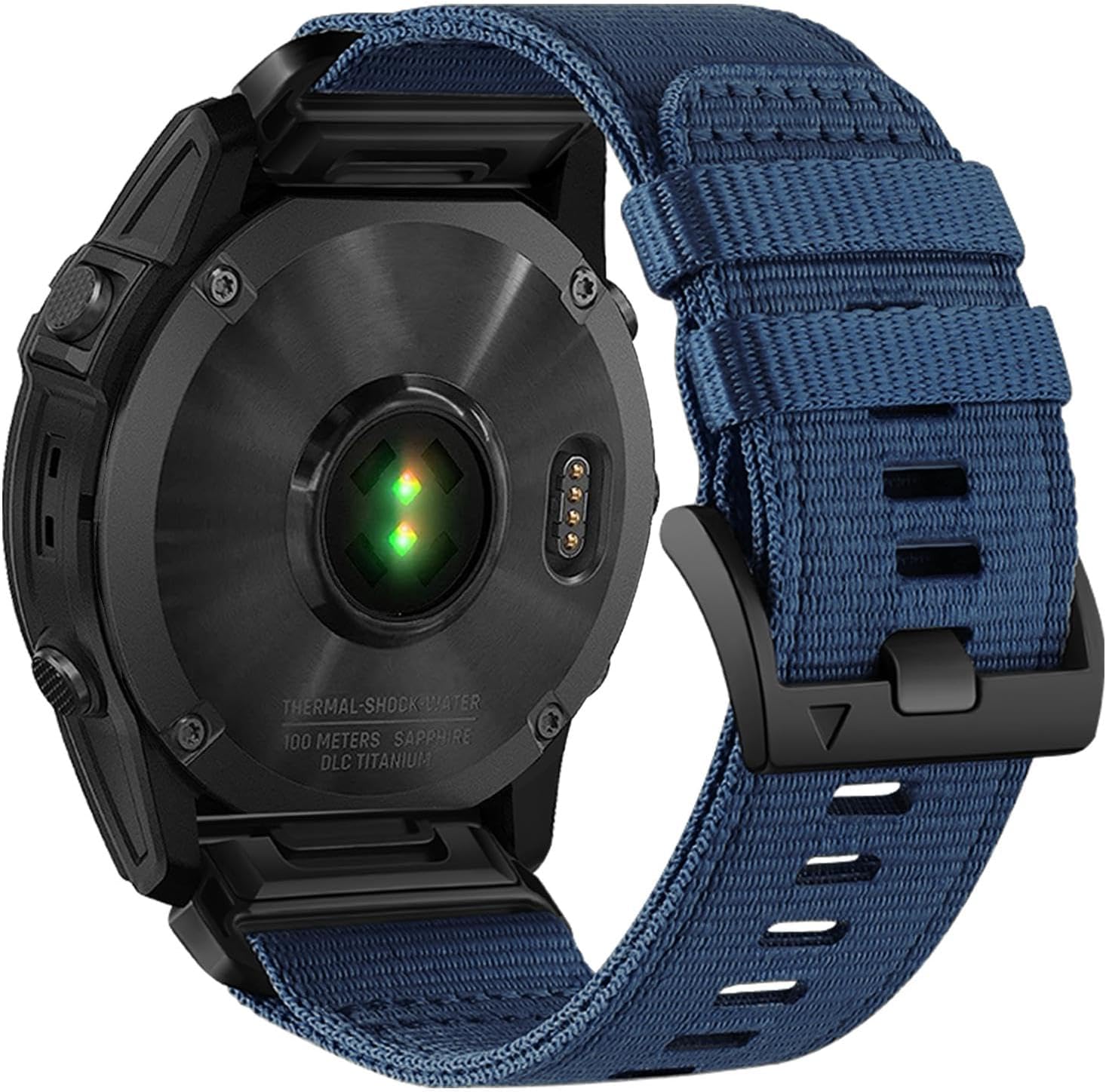 Upgraded Quick Fit 22mm Nylon Watch Bands for Garmin Fenix 8 47mm / Fenix 7 / epix Pro 47mm, Adjustable Webbing Sports Strap with Stainless Steel Clasp for Instinct 3 45mm, Fenix 6/5