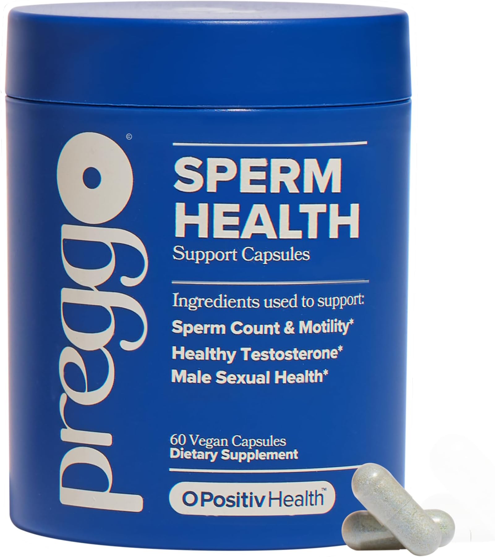 PREGGO Sperm Health Support for Improved Sperm Count – 30-Day Supply