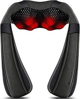 Mirakel Neck Massager, Back Massager with Heat, Electric Shoulder Massager, Shiatsu Back Neck Massager Relief Back Pain, Neck Pain, Back and Neck Massager Gifts