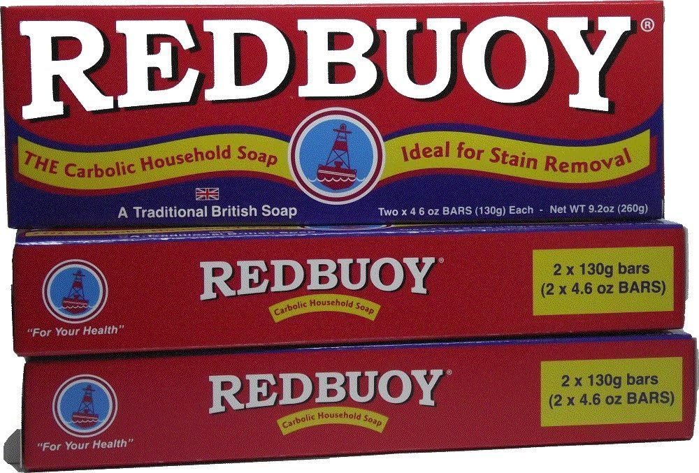 REDBUOY Carbolic Household Soap 3 Twin Pack Each 2x130g Bars