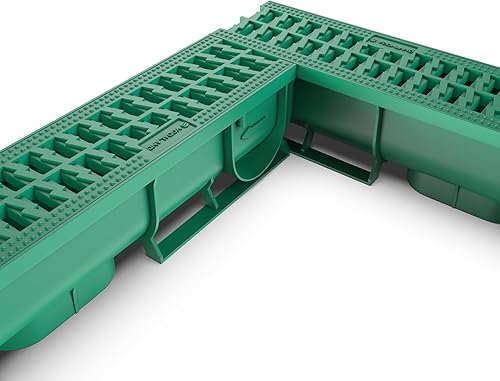 Miniatura 4 de Vodaland - Sistema de drenaje de zanjas de 3 pulgadas - Verde (4)