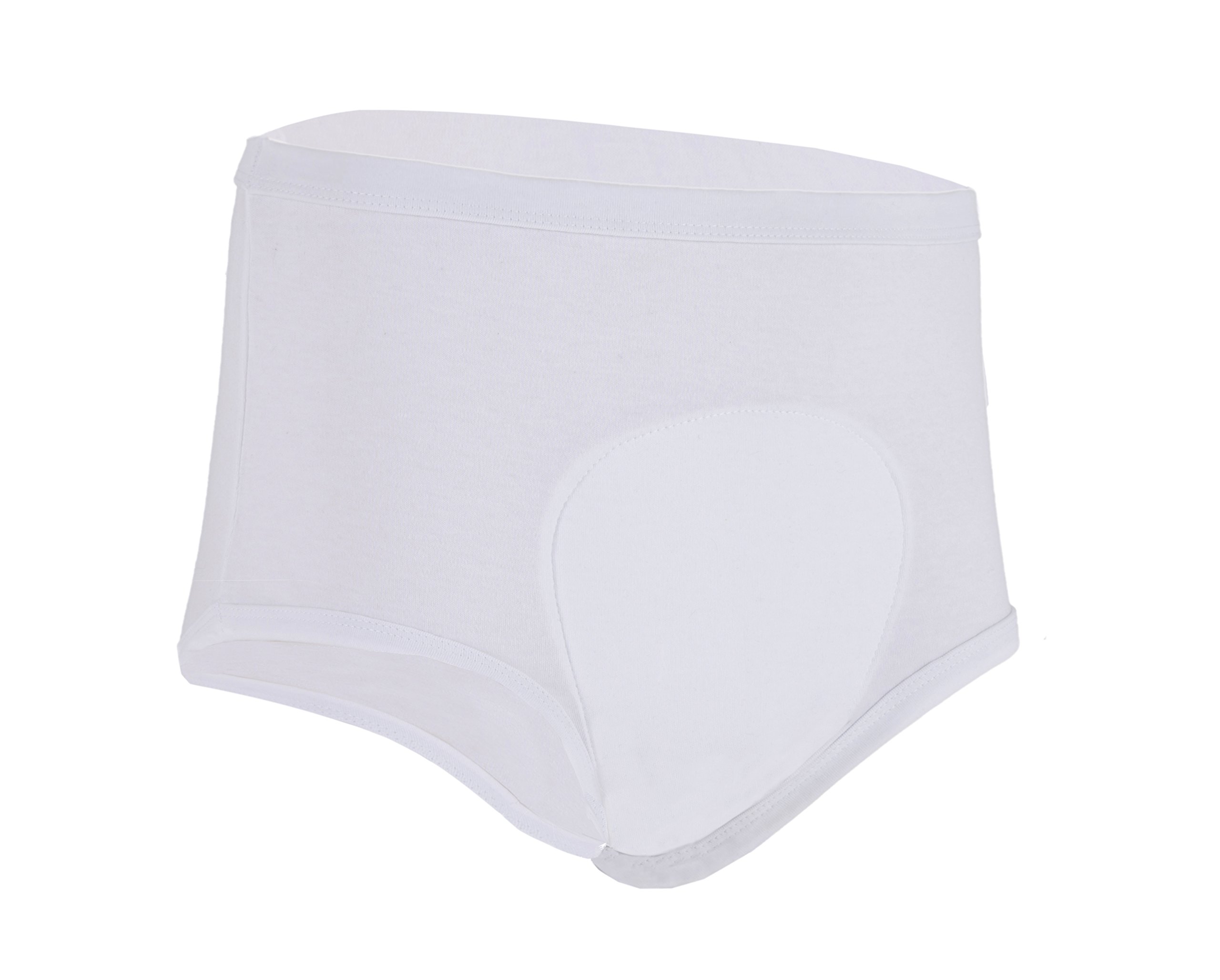 P&S Healthcare - Unisex Incontinence Brief - White - Product Code 2003- Washable/Reusable Incontinence Underwear (Large)