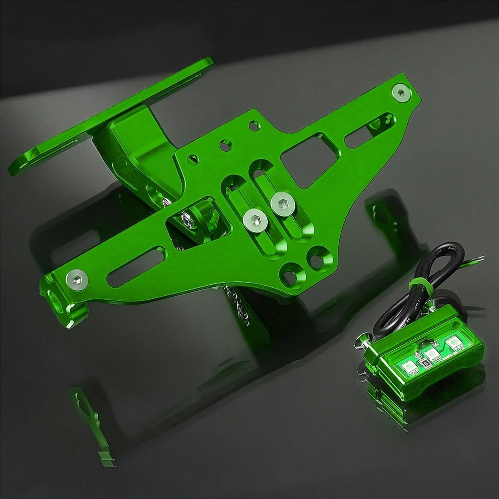 Portatarga Moto Per S&uzuki GSX-S1000 GSX-S1000F 2015 2016 GSXS 1000 1000F GSXS1000 GSXS1000F CNC Con Luce Posteriore A LED