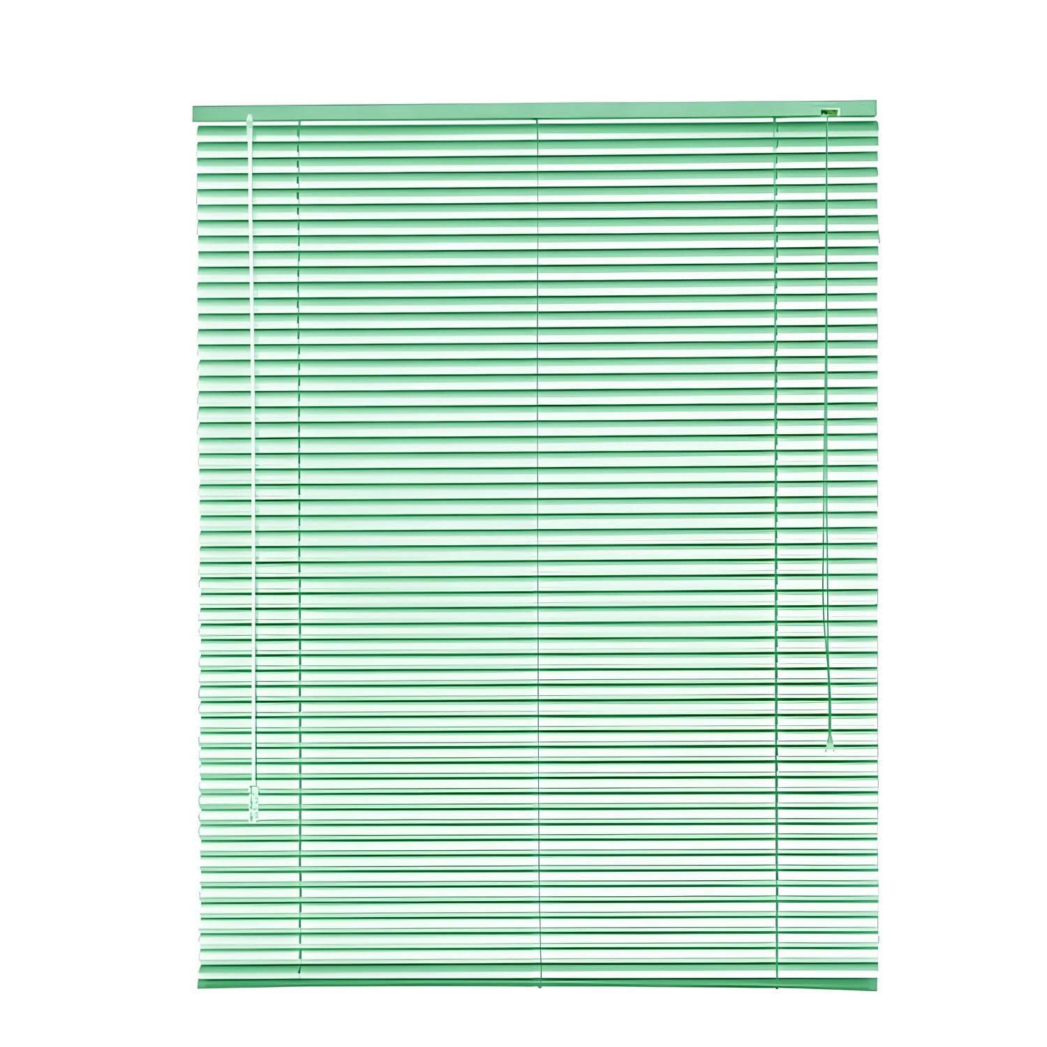 2.5cm Slat Aluminum Venetian Blinds, Horizontal Windows Blind For Office Bedroom Bathroom, Light Filtering Shades(Light green)