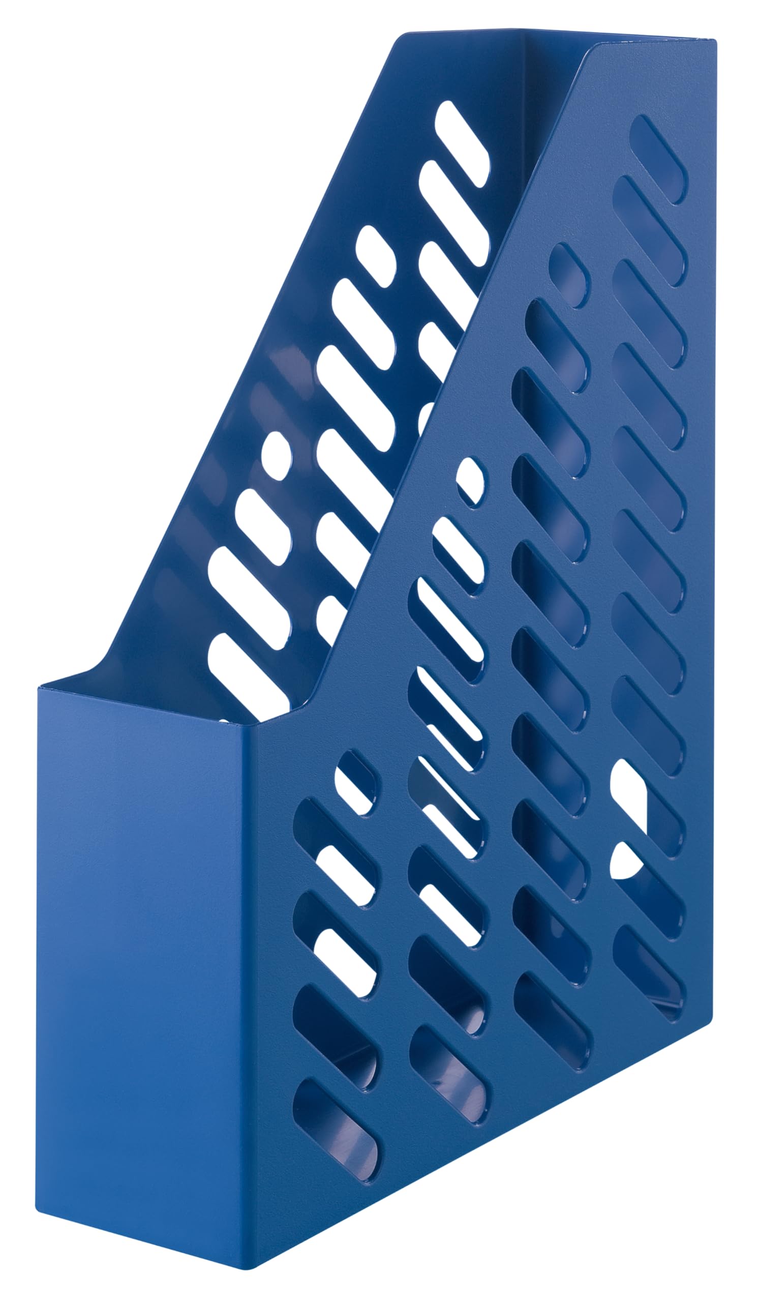 HAN 16018-16, porte-revues KLASSIK KARMA. Porte-revues écologique détenteur du certificat environnement: L'ANGE BLEU. 100% de matériaux recyclés, lot de 10 unités, bleu écoloqique.
