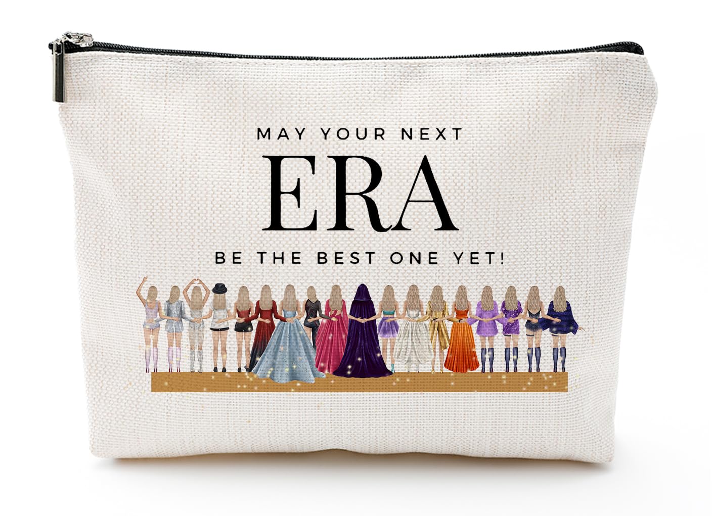 ByqoneNext Era White Makeup Bag Taylor Merch Cosmetic Bag for Fans,Womens Birthday Gifts Mother's Day Nurse Gift Graduation Gift for Swiftes Music Lovers