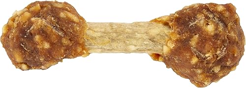 Vista 15 de Good'n'Fun Good 'n' Fun - Mancuernas con sabor a pollo, 4 onzas, aperitivos de cuero crudo para perros pequeños