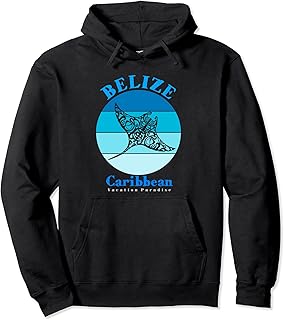 Manta Ray Belize Ocean Pullover Hoodie