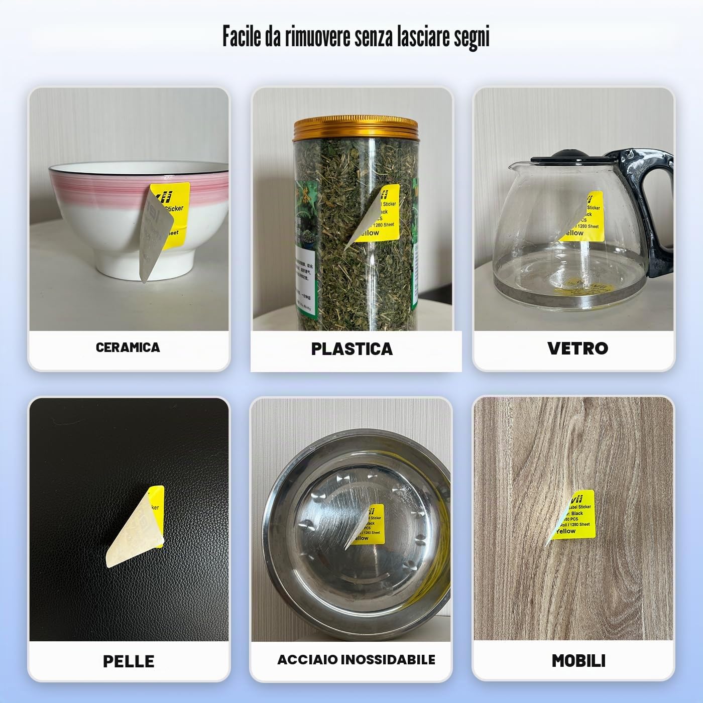LENVII 40x30mm Giallo Etichette Termiche,2000 Fogli, per Stampanti Termiche | 8 Rotoli × 250 Pezzi, Resistenti a Strappi, Acqua,Olio,Graffi Etichette Adesive Multiuso per casa, Stampa nitida e scrivibile