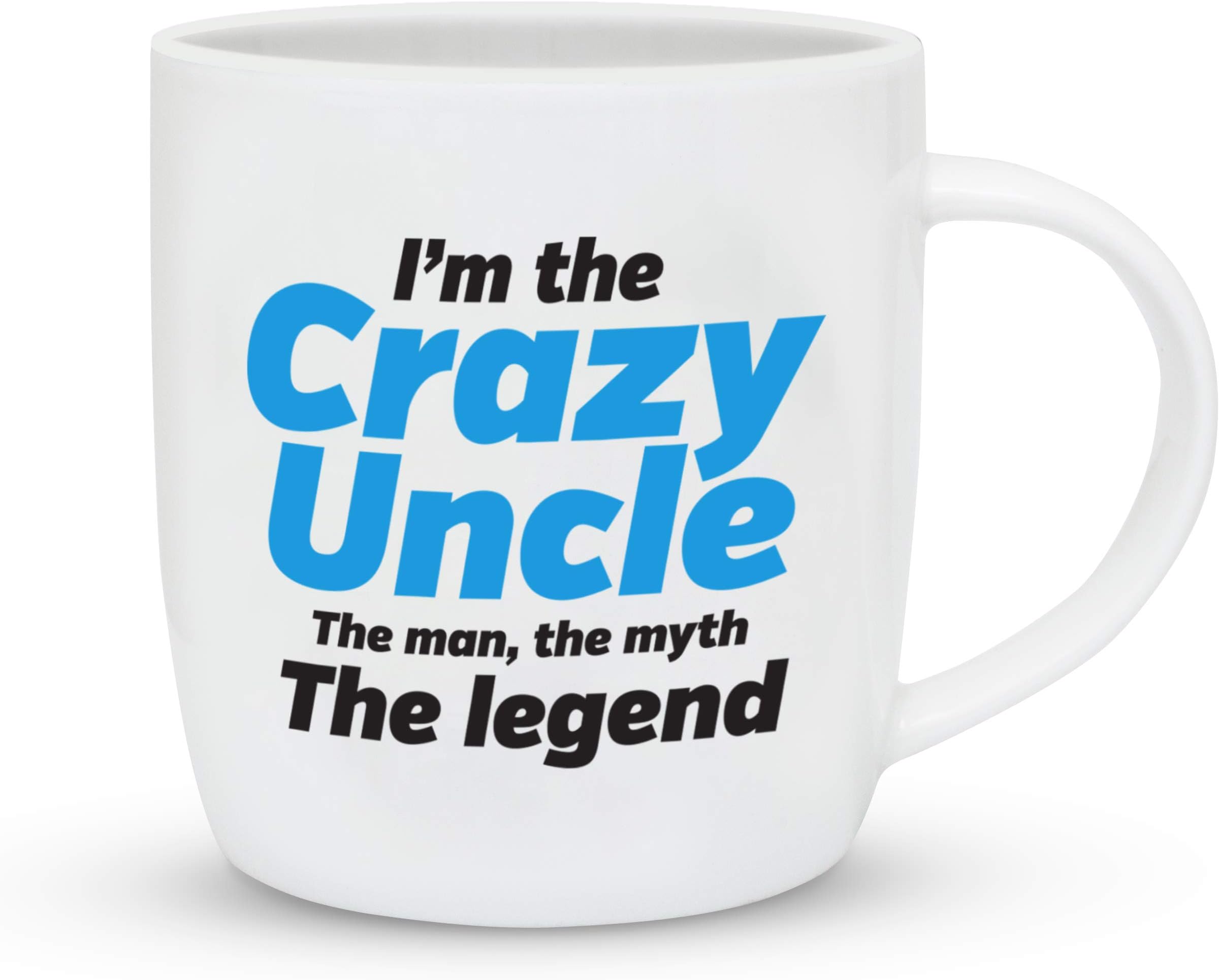 Gifffted Best Uncle Ever Gift Mug, The Man The Myth The Legend Crazy Uncle Gifts, Anniversary and Birthday Presents For Men, Funny Gifts Mugs For Uncles, Valentines Day, 13 Oz Coffee Tea Cup