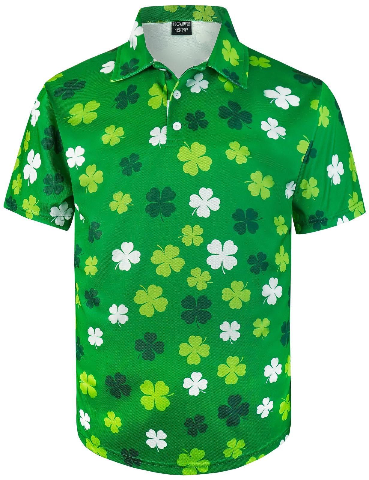 CLOFANWIN Men's Novelty Short Sleeve Golf Polo Shirts Outfits