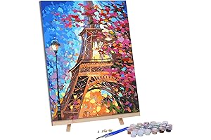 Paint by Numbers Paris Eiffel Tower Masterpiece - Perfect For Adults