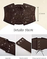 Vista 33 de GRACE KARIN Corsé elástico elástico para mujer Negro