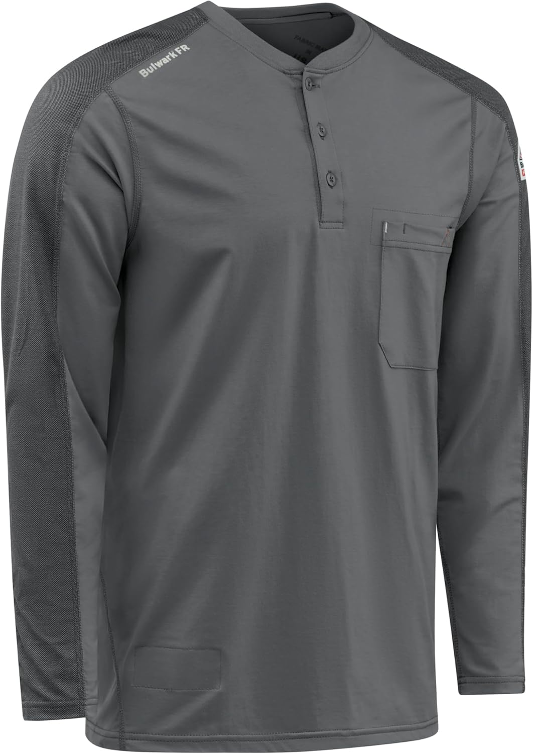 Bulwark FR Men's Flame Resistant Flex Knit Henley - Image 4