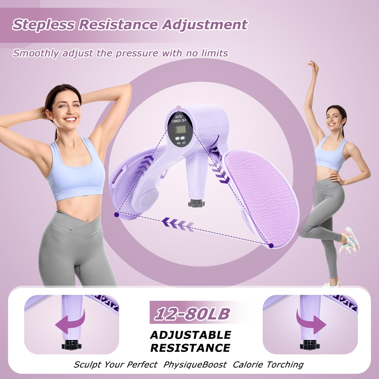 Amazon.com: ZADBP Thigh Trainer [2026 Upgraded], 12-80LB Thigh